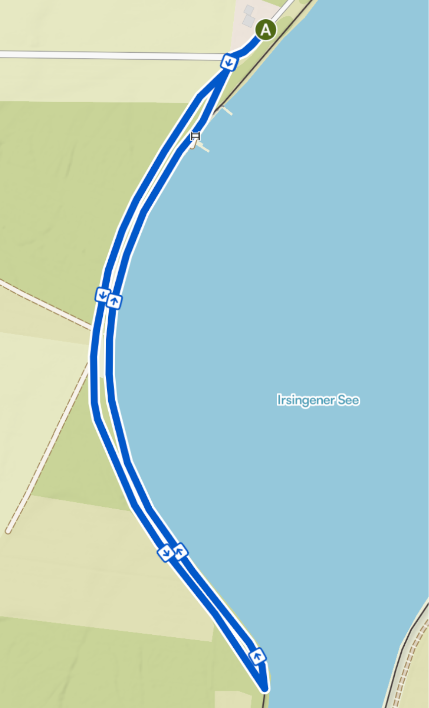 Streckenkarte Kinderlauf 1,8 km
